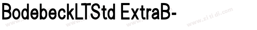 BodebeckLTStd ExtraB字体转换